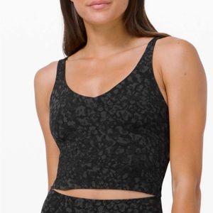 Lululemon align tank black animal print size 6 EUC